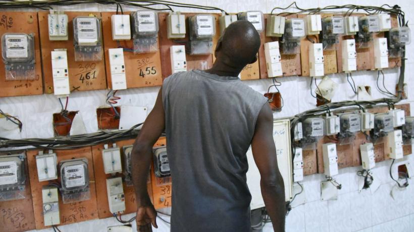 Electricity meters in African country