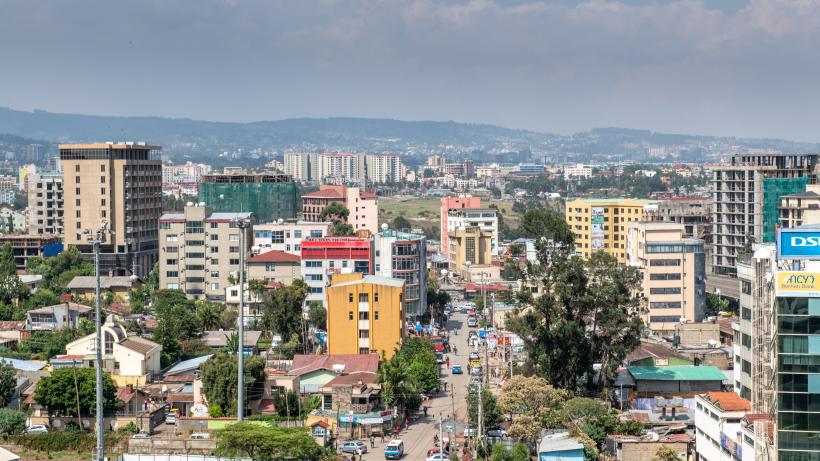 View of the city of Addis Ababa in Ethiopia. Photo by Edwin Remsberg/VWPics/Universal Images Group via Getty Images.