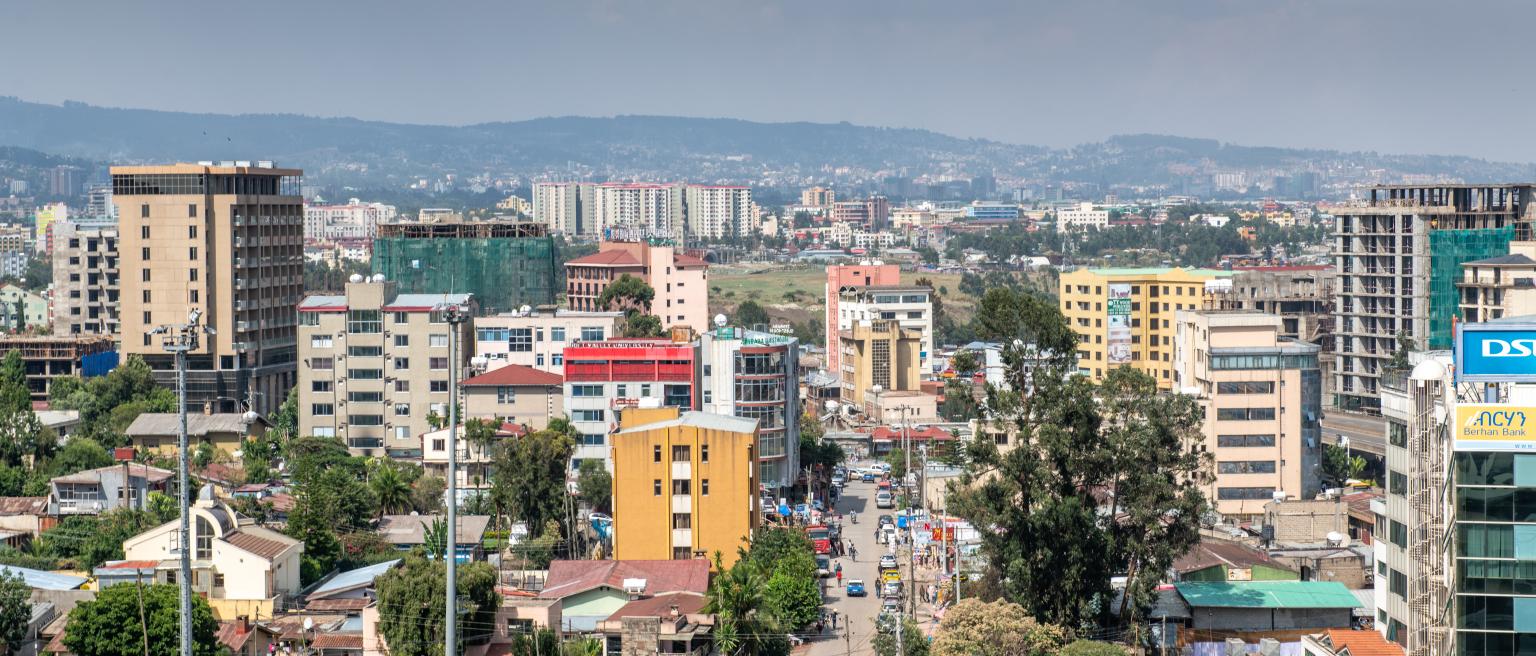 View of the city of Addis Ababa in Ethiopia. Photo by Edwin Remsberg/VWPics/Universal Images Group via Getty Images.