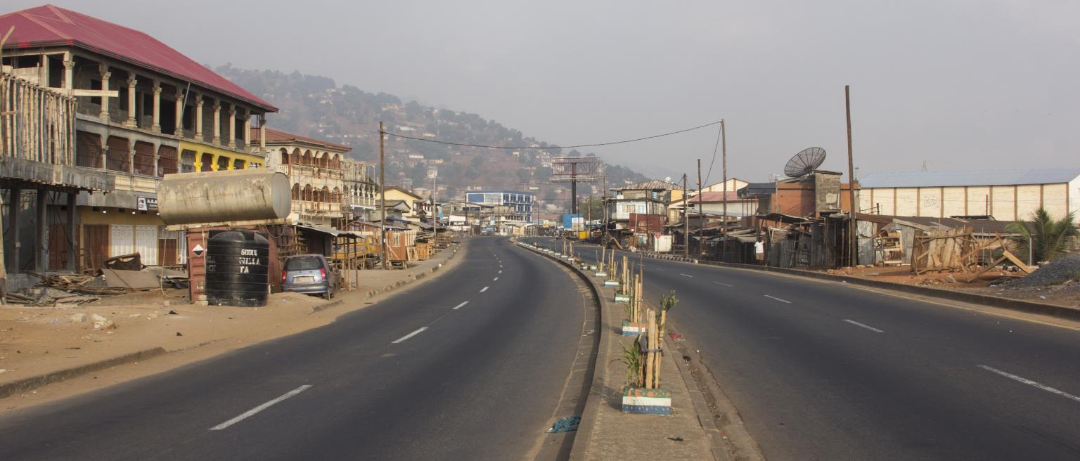 Empty roads after three-day curfew announced in Freetown