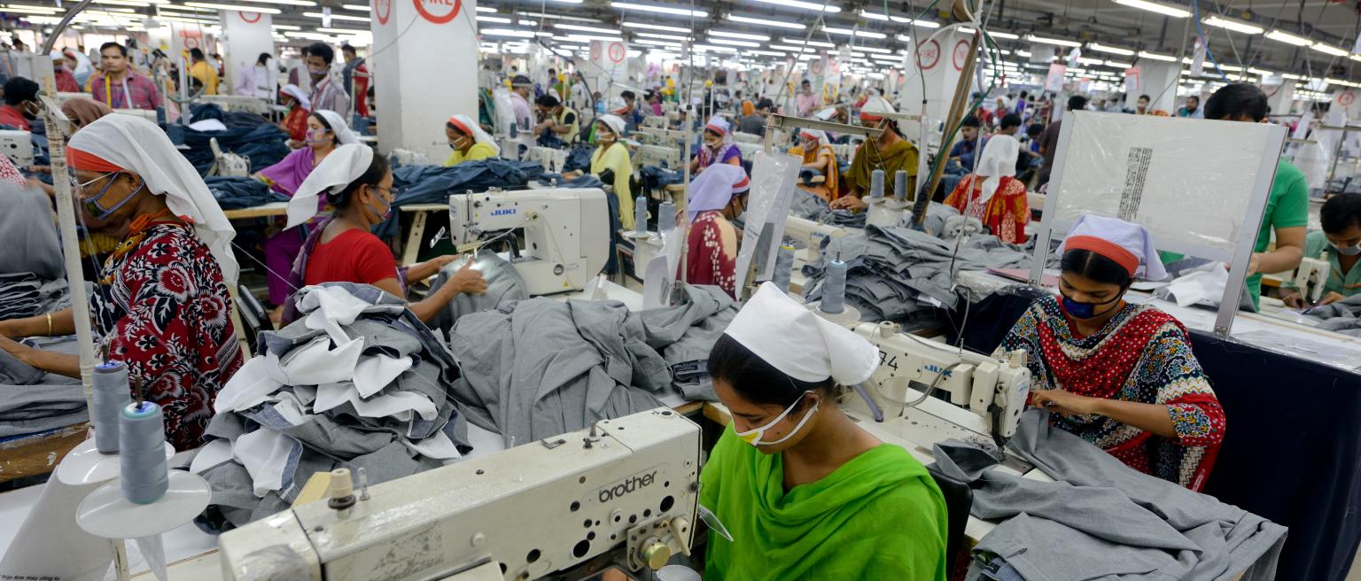 Factory workers in Savar