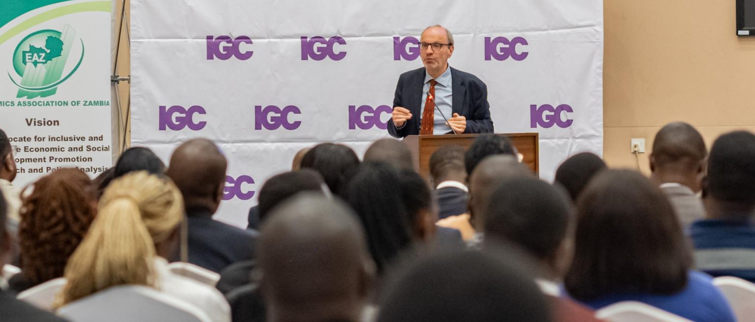 Stefan Dercon lecture on a development bargain in Zambia