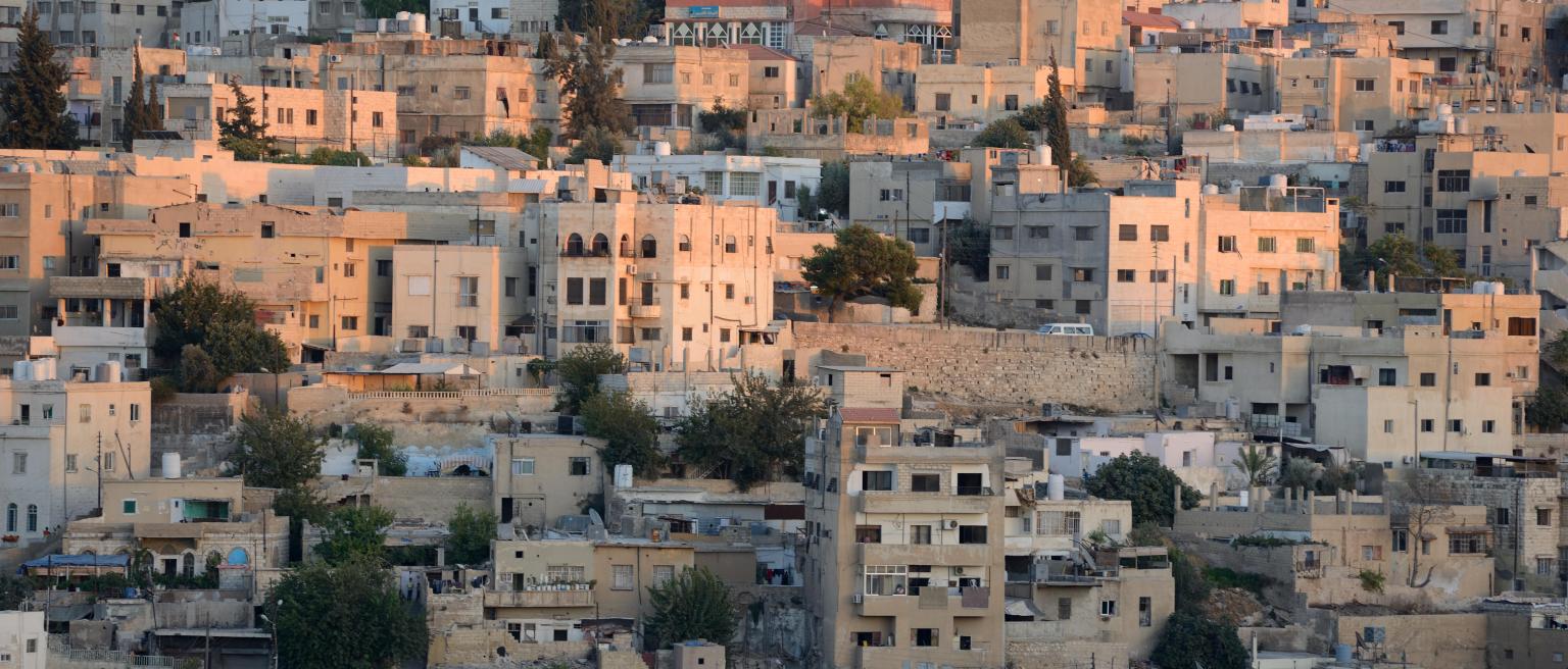 View of Amman from Temple of Hercules ruins at the Citadel (Photo by Frederic Soltan-Crobis via Getty Images)