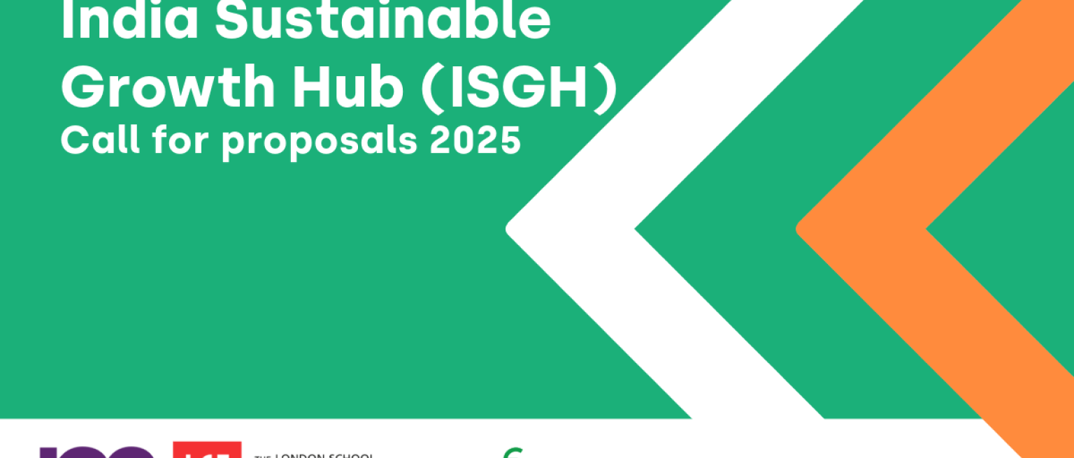 India Sustainable Growth Hub call for proposals 2025