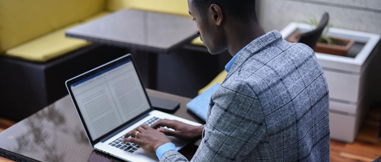 Business man working in Addis Ababa