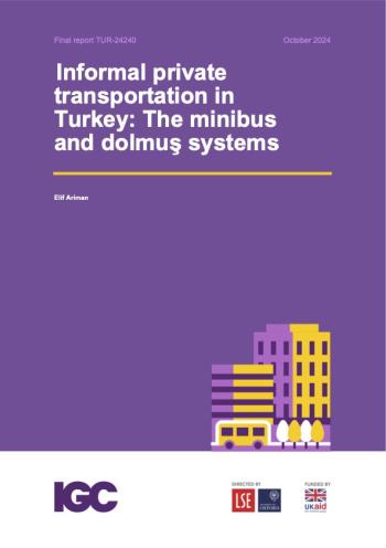 Informal private transportation in Turkey: The minibus and dolmuş systems