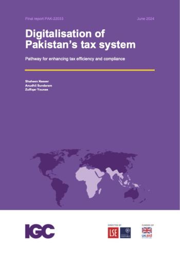 Digitalisation of Pakistan's tax system
