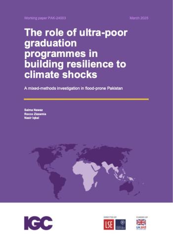 The role of ultra-poor graduation programmes in building resilience to climate shocks