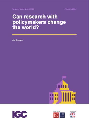 Can research with policymakers change the world? 