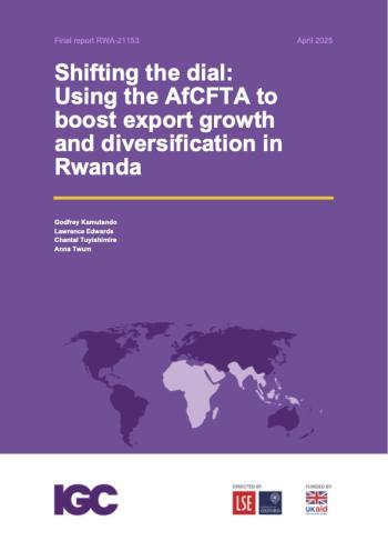 Shifting the dial: Using the AfCFTA to boost export growth and diversification in Rwanda
