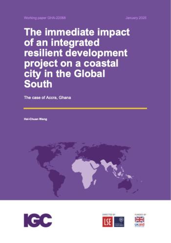 Cover page for The immediate impact of an integrated resilient development project on a coastal city in the Global South