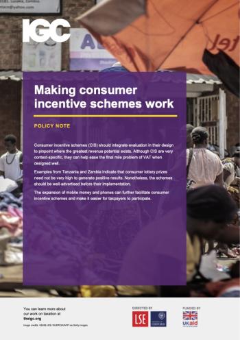 Cover page for policy note