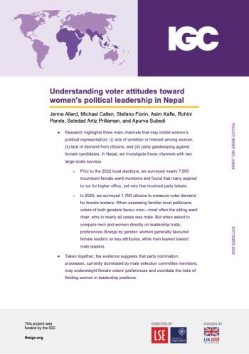 Report cover page