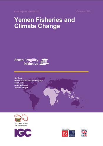 Front cover of Yemen Fisheries and Climate Change