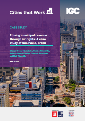 Air rights in S&atilde;o Paulo - cover