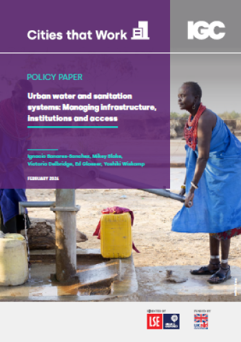Urban water and sanitation systems cover
