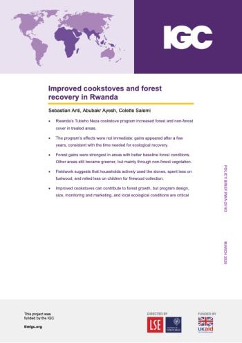Report cover page