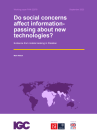 Do social concerns affect information-passing about new technologies?