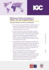 Efficiency of firms and markets in Ghana: The role of spatial factors