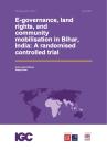E-governance, land rights, and community mobilisation in Bihar, India