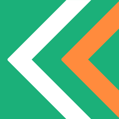 A graphic design of arrows featuring the colours of the flag of India. 