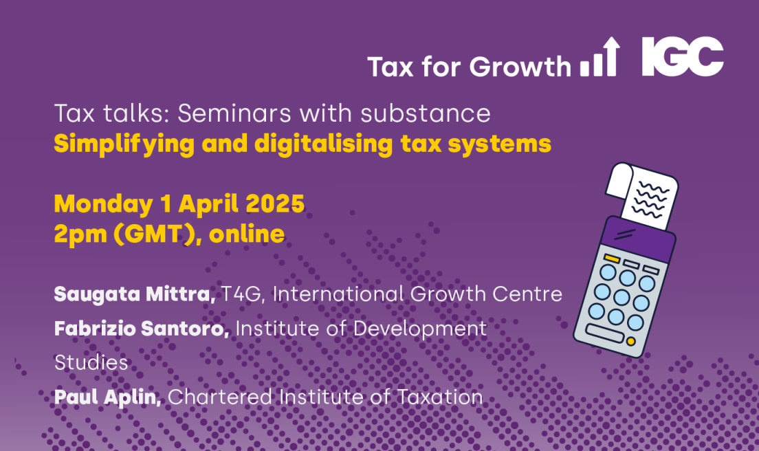 Simplifying and digitalising tax systems