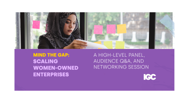 IGC International Women's Day (2026). Young business woman reading business report document in front of glass wall .Photo by PRIME STOCK LAB / by Adobe Stock via Adobe Express