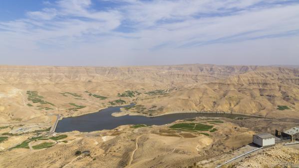 Jordan, Wadi Mujib, view to reservoir. Photo credits: Westend61 / Westend61 via Getty Images.