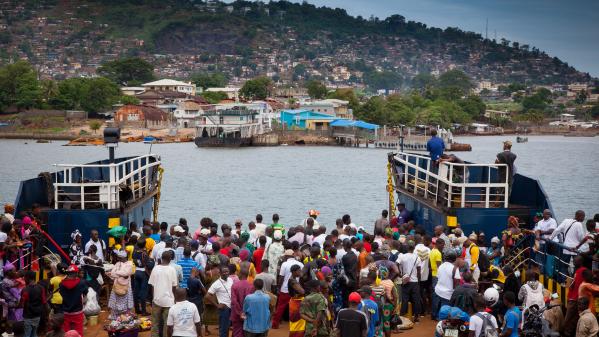 Freetown, Sierra Leone - June 1, 2013: arrival of the ferry at the harbor of Freetown. Photo credit: I just try to tell my emotions and take you around the world / Moment via Getty Images.
