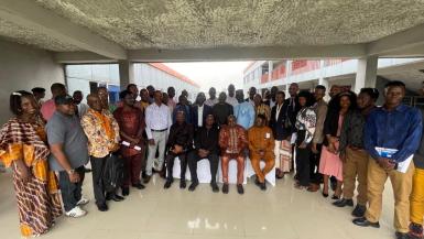 A photo of a group of event attendees who attended the Sierra Leone Local Research Fellowship Event 