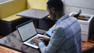 Business man working in Addis Ababa