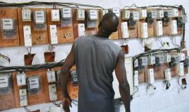 Electricity meters in African country