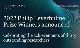 2022 Philip Leverhulme prize winners announced