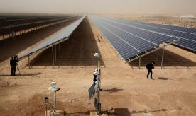 Solar farm, Zaatari refugee camp