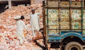 Workers Loading Pink Himalayan Salt into Truck, Khewra Salt Mine, Pakistan. Photo by Adam Cohn via Flickr