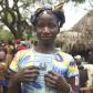 Lady with a COVID-19 vaccination pass in Sierra Leone