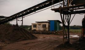 A general view of mining machinery at a Chinese run, small scale open pit copper and manganese mine in Serenje, Zambia's Central Province, on February 28, 2025. (Photo by Kang-Chun Cheng / AFP) (Photo by KANG-CHUN CHENG/AFP via Getty Images)