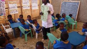 One of two early childhood development centers established through resource mobilization by community leaders in Ziway, in the Rift Valley, with the help of Yekokeb Berhan&rsquo;s implementing partner, MAEDOT. Photo credit: Nardos Mengesha, FHI 360, USAID in Africa, United States Government Work.