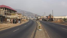Empty roads after three-day curfew announced in Freetown