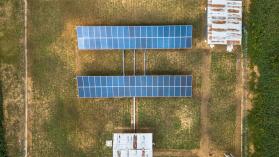 Flux tower's solar park in Yangambi DRC