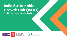 India Sustainable Growth Hub call for proposals 2025
