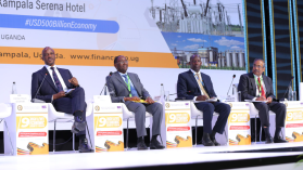 9th EG Uganda Economic Growth Forum, panel (photo by Ministry of Finance , Planning and Economic Development)