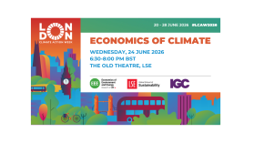 Economics of Climate (event flyer) - part of the London Climate Action Week 2026
