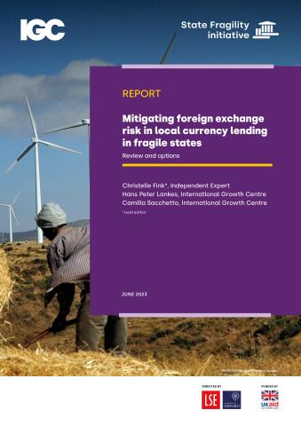 Mitigating FX risk in local currency lending in fragile states cover image