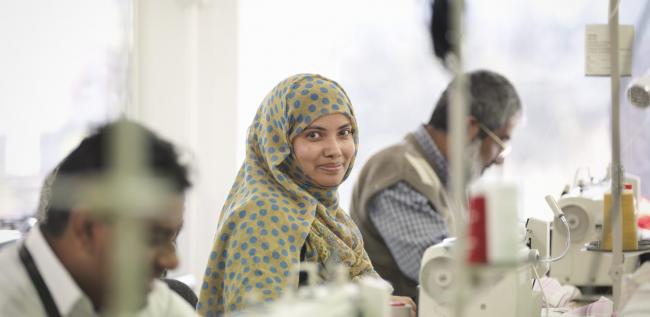 Female worker in garment factory