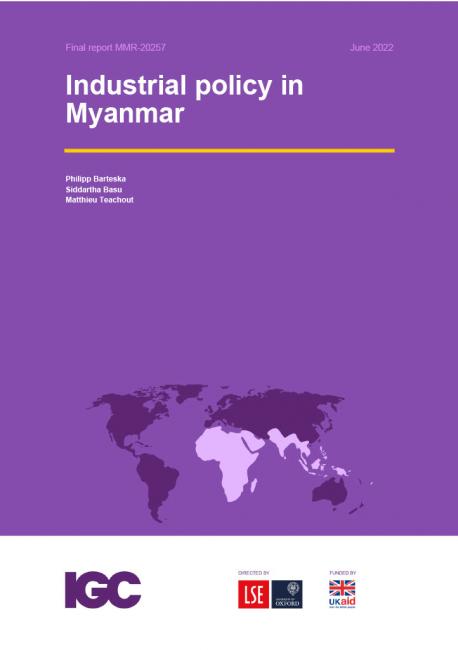 Industrial policy in Myanmar cover