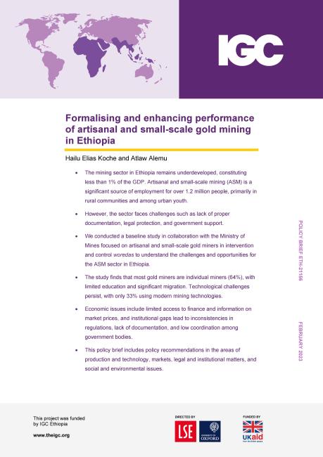 Koche and Alemu Policy brief February 2023