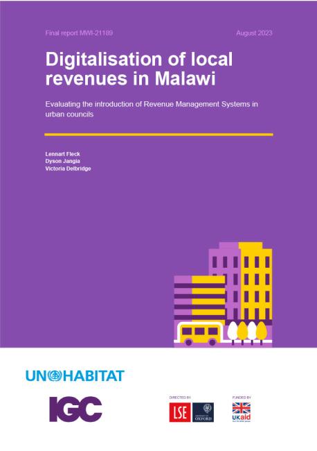 Digitalisation of local revenues in Malawi report cover