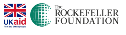 UK Aid and Rockefeller logos