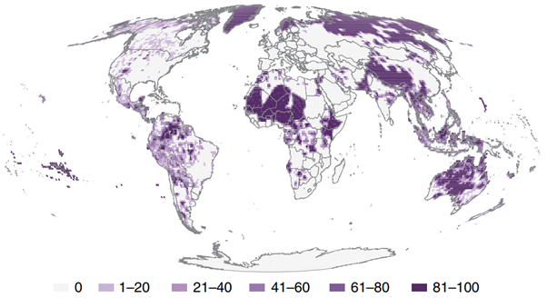 A global map of lands managed and/or controlled by Indigenous peoples